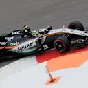 Sergio Perez (MEX) Force India VJM09 at Formula One World Championship, Rd4, Russian Grand Prix, Qualifying, Sochi Autodrom, Sochi, Krasnodar Krai, Russia, Saturday 30 April 2016. © Sutton Motorsport Images