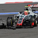 Esteban Gutierrez (MEX) Haas VF-16 with front wing damage at Formula One World Championship, Rd4, Russian Grand Prix, Race, Sochi Autodrom, Sochi, Krasnodar Krai, Russia, Sunday 1 May 2016. © Sutton Motorsport Images