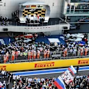 Podium celebrations at Formula One World Championship, Rd4, Russian Grand Prix, Race, Sochi Autodrom, Sochi, Krasnodar Krai, Russia, Sunday 1 May 2016. © Sutton Motorsport Images