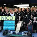 Nico Rosberg (GER) Mercedes AMG F1 celebrates his 200th Grand Prix at Formula One World Championship, Rd15, Singapore Grand Prix, Practice, Marina Bay Street Circuit, Singapore, Friday 16 September 2016. © Sutton Images