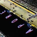 Nico Rosberg (GER) Mercedes-Benz F1 W07 Hybrid leads at the start of the race as Nico Hulkenberg (GER) Force India VJM09 crashes at Formula One World Championship, Rd15, Singapore Grand Prix, Race, Marina Bay Street Circuit, Singapore, Sunday 18 September 2016. © Sutton Images