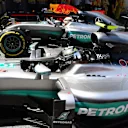 Nico Rosberg (GER) Mercedes-Benz F1 W07 Hybrid in parc ferme at Formula One World Championship, Rd5, Spanish Grand Prix, Qualifying, Barcelona, Spain, Saturday 14 May 2016. © Sutton Motorsport Images