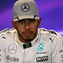 Lewis Hamilton (GBR) Mercedes AMG F1 in the Press Conference at Formula One World Championship, Rd18, United States Grand Prix, Qualifying, Circuit of the Americas, Austin, Texas, USA, Saturday 22 October 2016. © Sutton Images