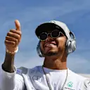 Lewis Hamilton (GBR) Mercedes AMG F1 on the drivers parade at Formula One World Championship, Rd18, United States Grand Prix, Race, Circuit of the Americas, Austin, Texas, USA, Sunday 23 October 2016. © Sutton Images
