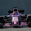 Sergio Perez (MEX) Force India VJM10 at Formula One World Championship, Rd20, Abu Dhabi Grand Prix, Practice, Yas Marina Circuit, Abu Dhabi, UAE, Friday 24 November 2017. © Kym Illman/Sutton Images