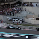Valtteri Bottas (FIN) Mercedes-Benz F1 W08 Hybrid leads at the start of the race at Formula One World Championship, Rd20, Abu Dhabi Grand Prix, Race, Yas Marina Circuit, Abu Dhabi, UAE, Sunday 26 November 2017. © Manuel Goria/Sutton Images