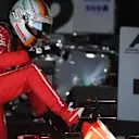 Race winner Sebastian Vettel (GER) Ferrari SF70-H in parc ferme at Formula One World Championship, Rd1, Australian Grand Prix, Race, Albert Park, Melbourne, Australia, Sunday 26 March 2017. © Sutton Motorsport Images