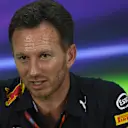 Christian Horner (GBR) Red Bull Racing Team Principal in the Press Conference at Formula One World Championship, Rd3, Bahrain Grand Prix Practice, Bahrain International Circuit, Sakhir, Bahrain, Friday 14 April 2017. © Sutton Motorsport Images