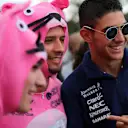 Esteban Ocon (FRA) Force India F1 and Pink Panthers at Formula One World Championship, Rd13, Italian Grand Prix, Practice, Monza, Italy, Friday 1 September 2017. © Sutton Images