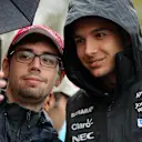 Esteban Ocon (FRA) Force India F1 fans selfie at Formula One World Championship, Rd13, Italian Grand Prix, Qualifying, Monza, Italy, Saturday 2 September 2017. © Sutton Images