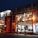 Ferrari motorhome at night at Formula One World Championship, Rd13, Italian Grand Prix, Qualifying, Monza, Italy, Saturday 2 September 2017. © Sutton Images