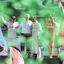 Bottas (FIN) Mercedes AMG F1, Hamilton (GBR) Mercedes AMG F1 and Vettel (GER) Ferrari celebrate on the podium with the champagne at Formula One World Championship, Rd13, Italian Grand Prix, Race, Monza, Italy, Sunday 3 September 2017. © Sutton Images