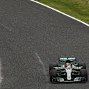 Pole sitter Lewis Hamilton (GBR) Mercedes-Benz F1 W08 Hybrid waves at Formula One World Championship, Rd16, Japanese Grand Prix, Qualifying, Suzuka, Japan, Saturday 7 October 2017. © Kym Illman/Sutton Images