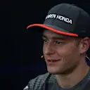 Stoffel Vandoorne (BEL) McLaren in the Press Conference at Formula One World Championship, Rd16, Japanese Grand Prix, Preparations, Suzuka, Japan, Thursday 5 October 2017. © Kym Illman/Sutton Images