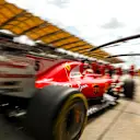 Sebastian Vettel (GER) Ferrari SF70-H makes a practice pitstop at Formula One World Championship, Rd15, Malaysian Grand Prix, Practice, Sepang, Malaysia, Friday 29 September 2017. © Kym Illman/Sutton Images