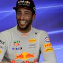 Daniel Ricciardo (AUS) Red Bull Racing in the Press Conference at Formula One World Championship, Rd15, Malaysian Grand Prix, Race, Sepang, Malaysia, Sunday 1 October 2017. © Francois Tremblay/Sutton Images
