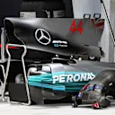 Mercedes-Benz F1 W08 Hybrid engine cover and bodywork at Formula One World Championship, Rd15, Malaysian Grand Prix, Preparations, Sepang, Malaysia, Thursday 28 September 2017. © Mark Sutton/Sutton Images