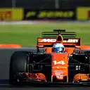 Fernando Alonso (ESP) McLaren MCL32 at Formula One World Championship, Rd18, Mexican Grand Prix, Qualifying, Circuit Hermanos Rodriguez, Mexico City, Mexico, Saturday 28 October 2017. © Kym Illman/Sutton Images