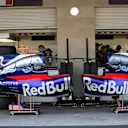 Scuderia Toro Rosso STR12 bodywork and garage at Formula One World Championship, Rd18, Mexican Grand Prix, Preparations, Circuit Hermanos Rodriguez, Mexico City, Mexico, Thursday 26 October 2017. © Mirko Stange/Sutton Images