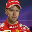 Race winner Sebastian Vettel (GER) Ferrari in the Press Conference at Formula One World Championship, Rd6, Monaco Grand Prix, Race, Monte-Carlo, Monaco, Sunday 28 May 2017. © Sutton Images