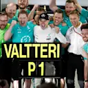 Race winner Valtteri Bottas (FIN) Mercedes AMG F1 celebrates with the team at Formula One World Championship, Rd4, Russian Grand Prix, Race, Sochi Autodrom, Sochi, Krasnodar Krai, Russia, Sunday 30 April 2017. © Sutton Motorsport Images