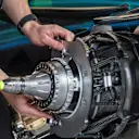 Mercedes-Benz F1 W08 Hybrid from wheel hub at Formula One World Championship, Rd14, Singapore Grand Prix, Preparations, Marina Bay Street Circuit, Singapore, Thursday 14 September 2017. © Sutton Images