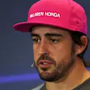 Fernando Alonso (ESP) McLaren in the Press Conference at Formula One World Championship, Rd17, United States Grand Prix, Preparations, Circuit of the Americas, Austin, Texas, USA, Thursday 19 October 2017. © Kym Illman/Sutton Images