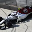 Charles Leclerc, Alfa Romeo Sauber C37 crashes in FP3 at Formula One World Championship, Rd21, Abu Dhabi Grand Prix, Qualifying, Yas Marina Circuit, Abu Dhabi, UAE, Saturday 24 November 2018.