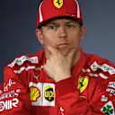 Kimi Raikkonen (FIN) Ferrari in the Press Conference at Formula One World Championship, Rd3, Chinese Grand Prix, Qualifying, Shanghai, China, Saturday 14 April 2018. © Simon Galloway/Sutton Images
