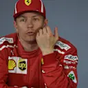 Kimi Raikkonen (FIN) Ferrari in the Press Conference at Formula One World Championship, Rd3, Chinese Grand Prix, Race, Shanghai, China, Sunday 15 April 2018. © Simon Galloway/Sutton Images