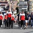 Charles Leclerc (MON) Alfa Romeo Sauber F1 Team walks the track at Formula One World Championship, Rd6, Monaco Grand Prix, Preparations, Monte-Carlo, Monaco, Wednesday 23 May 2018. © Mark Sutton/Sutton Images