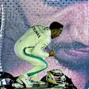 Lewis Hamilton, Mercedes-AMG F1 W09 EQ Power+ celebrates in parc ferme at Formula One World Championship, Rd15, Singapore Grand Prix, Race, Marina Bay Circuit, Singapore, Sunday 16 September 2018.