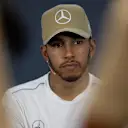 Lewis Hamilton, Mercedes AMG F1 in the press conference at Formula World Championship, Rd18, United States Grand Prix, Qualifying, Circuit of the Americas, Austin, Texas, USA, Saturday 20 October 2018.