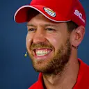 MELBOURNE GRAND PRIX CIRCUIT, AUSTRALIA - MARCH 14: Sebastian Vettel, Ferrari in Press Conference during the Australian GP at Melbourne Grand Prix Circuit on March 14, 2019 in Melbourne Grand Prix Circuit, Australia. (Photo by Jerry Andre / Sutton Images)