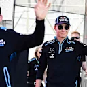 BAKU CITY CIRCUIT, AZERBAIJAN - APRIL 28: Robert Kubica, Williams Racing and George Russell, Williams Racing during the Azerbaijan GP at Baku City Circuit on April 28, 2019 in Baku City Circuit, Azerbaijan. (Photo by Simon Galloway / Sutton Images)