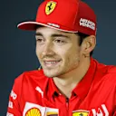 BAHRAIN INTERNATIONAL CIRCUIT, BAHRAIN - MARCH 28: Charles Leclerc, Ferrari in Press Conference during the Bahrain GP at Bahrain International Circuit on March 28, 2019 in Bahrain International Circuit, Bahrain. (Photo by Zak Mauger / LAT Images)