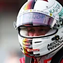 SAO PAULO, BRAZIL - NOVEMBER 16: Second place qualifier Sebastian Vettel of Germany and Ferrari celebrates in parc ferme during qualifying for the F1 Grand Prix of Brazil at Autodromo Jose Carlos Pace on November 16, 2019 in Sao Paulo, Brazil. (Photo by Mark Thompson/Getty Images)