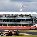 SILVERSTONE, UNITED KINGDOM - JULY 12: Lando Norris, McLaren MCL34, leads Lewis Hamilton, Mercedes AMG F1 W10 during the British GP at Silverstone on July 12, 2019 in Silverstone, United Kingdom. (Photo by Andy Hone / LAT Images)
