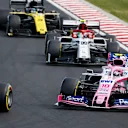 HUNGARORING, HUNGARY - AUGUST 04: Kevin Magnussen, Haas VF-19, leads Lance Stroll, Racing Point RP19, Antonio Giovinazzi, Alfa Romeo Racing C38, and Daniel Ricciardo, Renault R.S.19 during the Hungarian GP at Hungaroring on August 04, 2019 in Hungaroring, Hungary. (Photo by Sam Bloxham / LAT Images)
