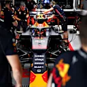 SUZUKA, JAPAN - OCTOBER 11: Alexander Albon of Thailand and Red Bull Racing prepares to drive in the garage during practice for the F1 Grand Prix of Japan at Suzuka Circuit on October 11, 2019 in Suzuka, Japan. (Photo by Dan Istitene/Getty Images)