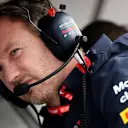 MEXICO CITY, MEXICO - OCTOBER 25: Red Bull Racing Team Principal Christian Horner looks on from the pitwall during practice for the F1 Grand Prix of Mexico at Autodromo Hermanos Rodriguez on October 25, 2019 in Mexico City, Mexico. (Photo by Charles Coates/Getty Images)