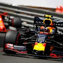 MONTE CARLO, MONACO - MAY 25: Pierre Gasly, Red Bull Racing RB15, leads Charles Leclerc, Ferrari SF90 during the Monaco GP at Monte Carlo on May 25, 2019 in Monte Carlo, Monaco. (Photo by Andy Hone / LAT Images)