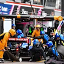 MONTE CARLO, MONACO - MAY 26: Lando Norris, McLaren MCL34, makes a stop during the Monaco GP at Monte Carlo on May 26, 2019 in Monte Carlo, Monaco. (Photo by Mark Sutton / Sutton Images)
