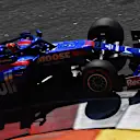 SOCHI, RUSSIA - SEPTEMBER 29: Daniil Kvyat driving the (26) Scuderia Toro Rosso STR14 Honda on the way to the grid before the F1 Grand Prix of Russia at Sochi Autodrom on September 29, 2019 in Sochi, Russia. (Photo by Clive Mason/Getty Images)