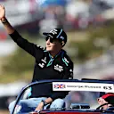 AUSTIN, TEXAS - NOVEMBER 03: George Russell of Great Britain and Williams waves to the crowd on the drivers parade before the F1 Grand Prix of USA at Circuit of The Americas on November 03, 2019 in Austin, Texas. (Photo by Charles Coates/Getty Images)