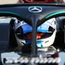 IMOLA, ITALY - OCTOBER 31: Pole position qualifier Valtteri Bottas of Finland and Mercedes GP looks on from his car as he arrives in parc ferme during qualifying ahead of the F1 Grand Prix of Emilia Romagna at Autodromo Enzo e Dino Ferrari on October 31, 2020 in Imola, Italy. (Photo by Dan Istitene - Formula 1/Formula 1 via Getty Images)