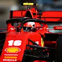 NUERBURG, GERMANY - OCTOBER 10: Charles Leclerc of Monaco driving the (16) Scuderia Ferrari SF1000 in the Pitlane during final practice ahead of the F1 Eifel Grand Prix at Nuerburgring on October 10, 2020 in Nuerburg, Germany. (Photo by Mark Thompson/Getty Images)