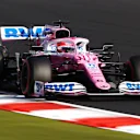 NUERBURG, GERMANY - OCTOBER 10: Sergio Perez of Mexico driving the (11) Racing Point RP20 Mercedes on track during qualifying ahead of the F1 Eifel Grand Prix at Nuerburgring on October 10, 2020 in Nuerburg, Germany. (Photo by Bryn Lennon/Getty Images)