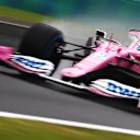 BUDAPEST, HUNGARY - JULY 17: Lance Stroll of Canada driving the (18) Racing Point RP20 Mercedes during practice for the F1 Grand Prix of Hungary at Hungaroring on July 17, 2020 in Budapest, Hungary. (Photo by Dan Istitene - Formula 1/Formula 1 via Getty Images)