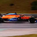 BUDAPEST, HUNGARY - JULY 17: Carlos Sainz of Spain driving the (55) McLaren F1 Team MCL35 Renault on track during practice for the F1 Grand Prix of Hungary at Hungaroring on July 17, 2020 in Budapest, Hungary. (Photo by Darko Bandic/Pool via Getty Images)